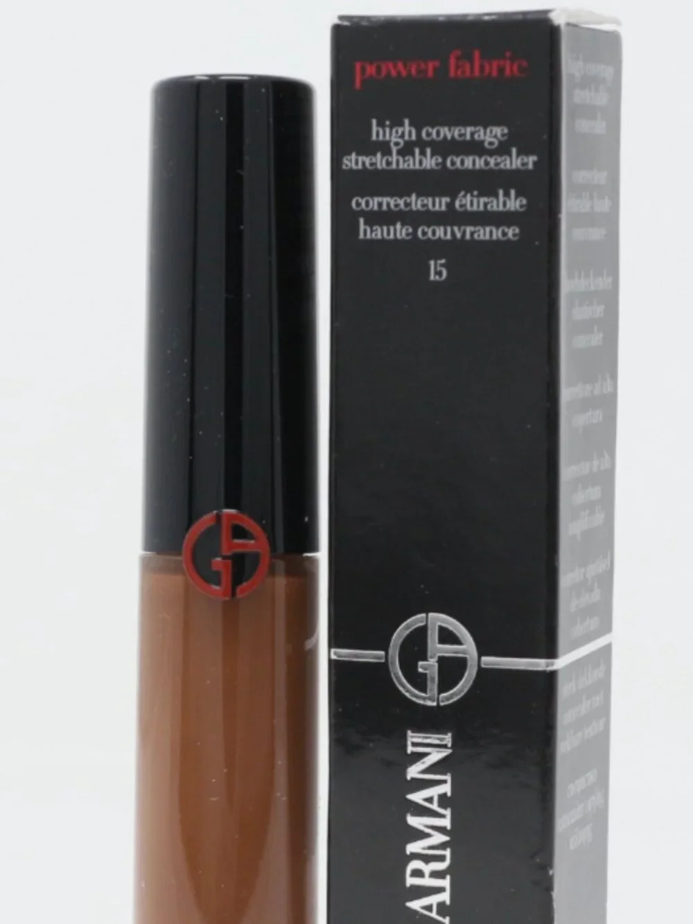 Giorgio Armani Power Fabric Concealer Shade 15 Full Size Full Coverage NIB